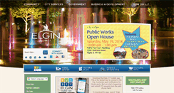 Desktop Screenshot of cityofelgin.org