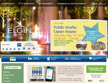 Tablet Screenshot of cityofelgin.org